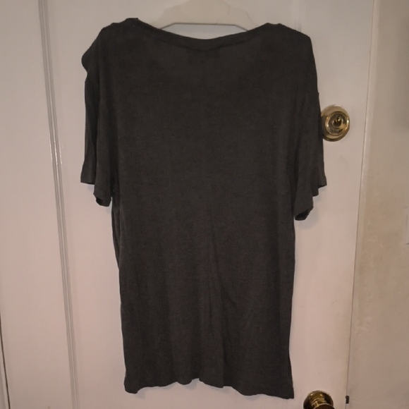 The Kooples Gray Embroidered Short Sleeve Tee - Picture 5 of 5